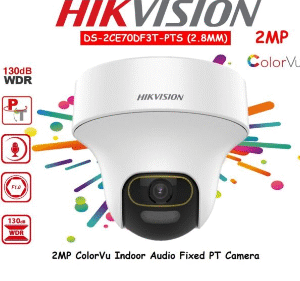 CAMARA HIKVISION COLORVU INTERIOR PLASTICA DOMO 1080P CON AUDIO FIJA