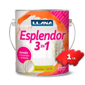 ESMALTE ESPLENDOR 3 en 1 brillante x 1 litro - (ET1001-1L)