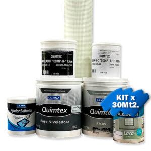 KIT QUIMTEX PISOS x 30 mts2 laca al agua