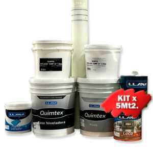 KIT QUIMTEX PISOS x 5 mts2 laca al solvente