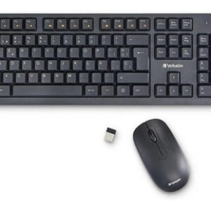 TECLADO Y MOUSE VERBATIM INALAMBRICO NEGRO