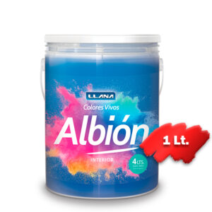 LATEX ALBION INT/EXT COLORES VIVOS AZUL LIRIO X 1 LITRO - (LT5605-1L)