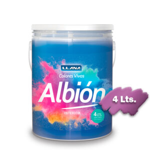 LATEX ALBION INT/EXT COLORES VIVOS AZUL LIRIO X 4 LITROS - (LT5605-4L)