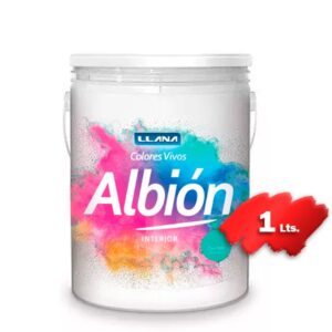 LATEX ALBION INT/EXT COLORES VIVOS BLANCO X 1 LITRO - (LT5610-1L)