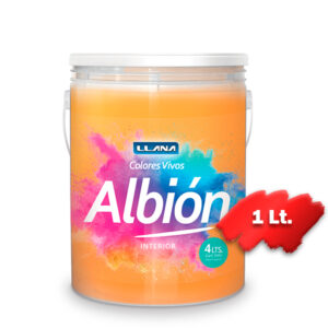 LATEX ALBION INT/EXT COLORES VIVOS NARANJA ORQUIDEA X 1 LITRO - (LT5604-1L)