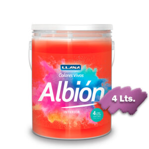 LATEX ALBION INT/EXT COLORES VIVOS ROJO DALIA X 4 LITROS - (LT5602-4L)