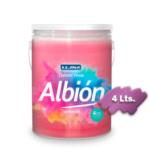 LATEX ALBION INT/EXT COLORES VIVOS ROSA MALVA X 4 LITROS - (LT5601-4L)