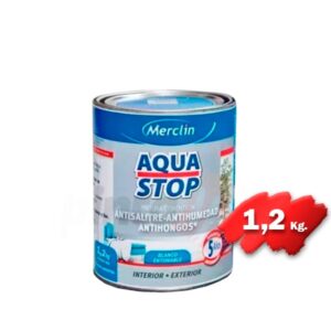 PINTURA AQUASTOP antihumedad blanco x 1,2 kg - (AQS1B)