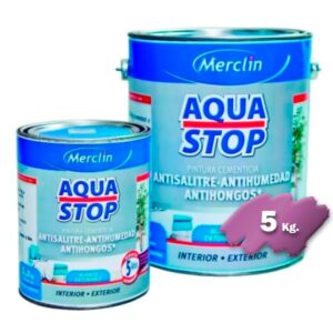 PINTURA AQUASTOP antihumedad blanco x 5 kg - (AQS5B)