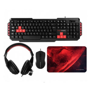 COMBO TECLADO, MOUSE, MOUSE PAD y AURICULARES MARS GAMING MRCP1