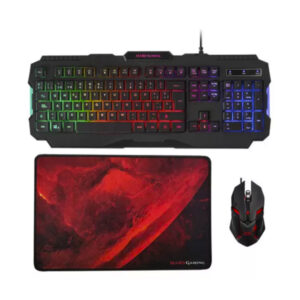 COMBO TECLADO, MOUSE y MOUSE PAD MARS GAMING MCP118