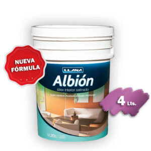 Latex Albion Satinado Blanco x 4 Litros - Nueva Formula (LT11704L)