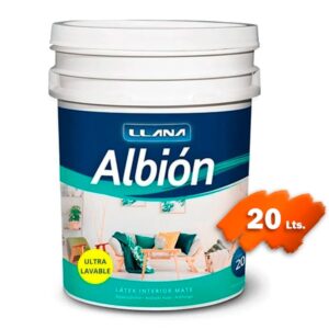 LATEX ALBION interior ultralavable blanco x 20 litros - (LI156220)