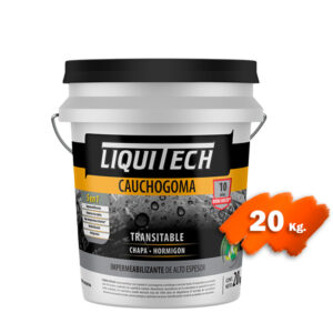 liquitech cauchogoma impermeabilizante de superficies x 20Kg (LCG 20G)