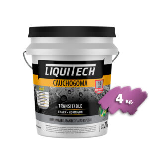 liquitech cauchogoma impermeabilizante de superficies x 4Kg (LCG 4G)