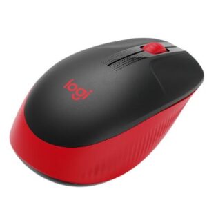 MOUSE LOGITECH M190 NEGRO/ROJO