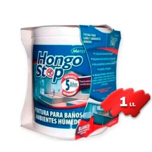 PINTURA HONGO STOP blanco satinado x 1 litro - (PHS1B)