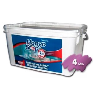 PINTURA HONGO STOP blanco satinado x 4 litros - (PHS4B)