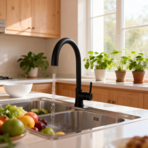 KUMAI BSJCP Griferia De Cocina Monocomando Cuina Mesada 360°